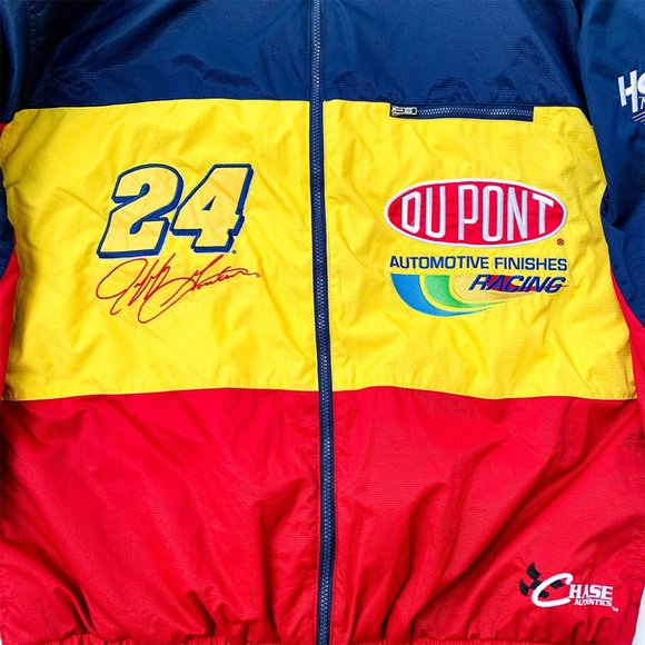 Chase Authentics 90s Jeff Gordon 24 Nascar Dupont Racing Jacket Men's Size XL - Picture 3 of 9